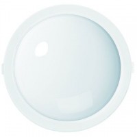 Aplique LED de pared redondo de policarbonato, 10W, IP44